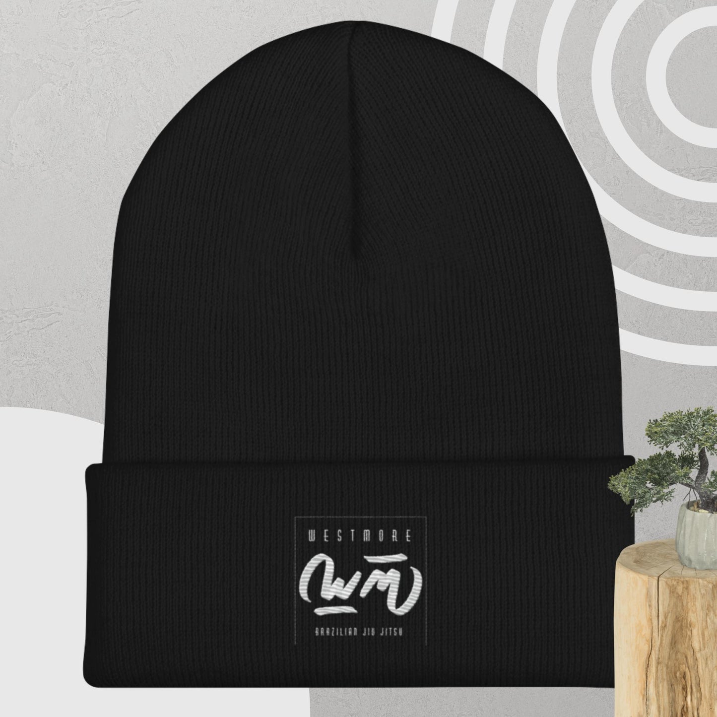 WM Cursive Cuffed Beanie