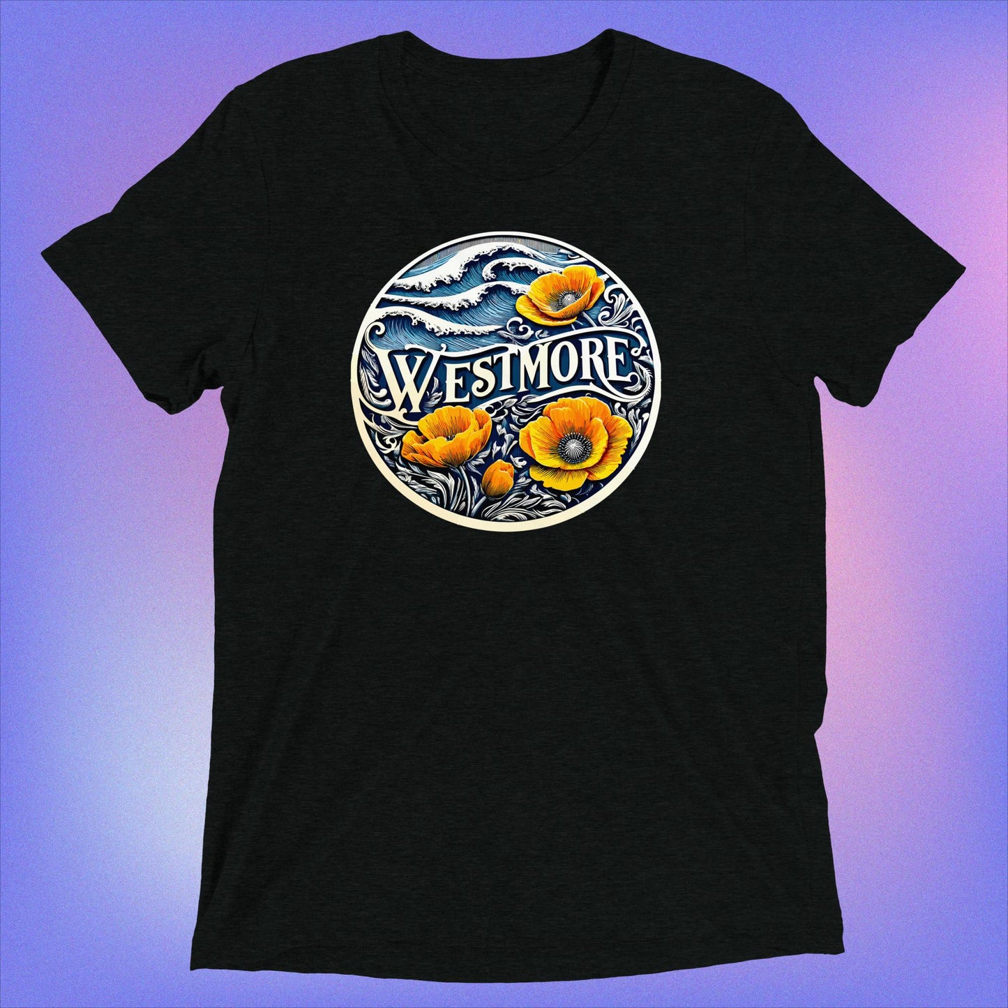 Westmore Golden Poppy and Surf Tee